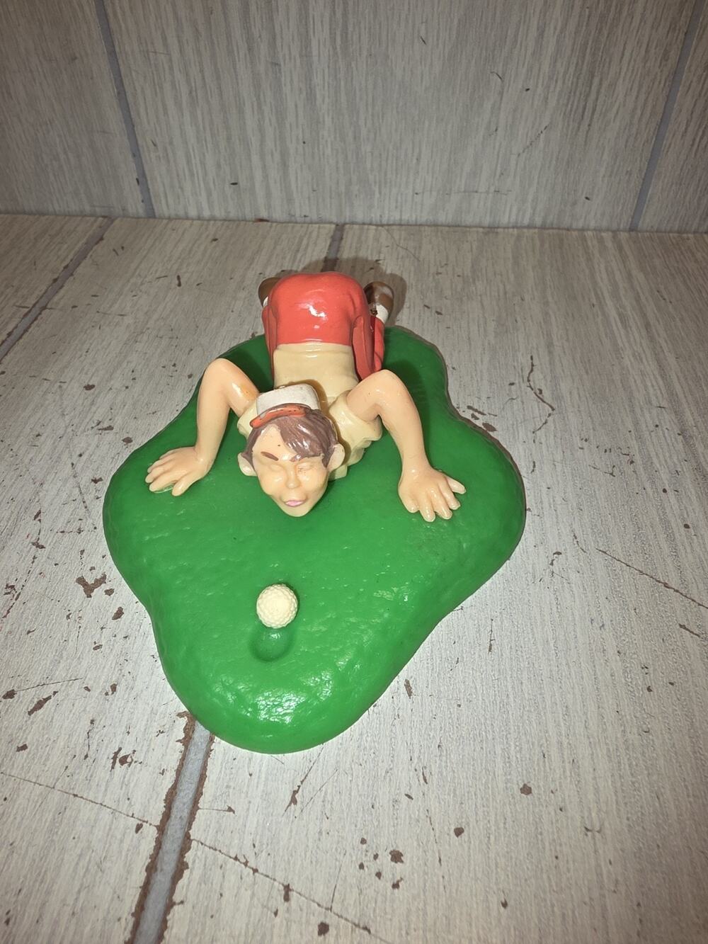 Vintage 1978 Golfer Cake Topper Wilton #1306-5158 5”Lx4”Wx2”H Funny Whimsical